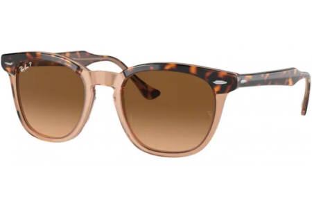 Lunettes de soleil - Ray-Ban® - Ray-Ban® RB2298 HAWKEYE - 1292M2 HAVANA ON TRANSPARENT BROWN // BROWN GRADIENT POLARIZED