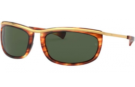 Gafas de Sol - Ray-Ban® - Ray-Ban® RB2319 OLYMPIAN I - 954/31 STRIPPED HAVANA // GREEN