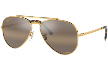 Gafas de Sol - Ray-Ban® - Ray-Ban® RB3625 NEW AVIATOR - 9196G5 LEGEND GOLD // CLEAR GRADIENT DARK BROWN POLARIZED