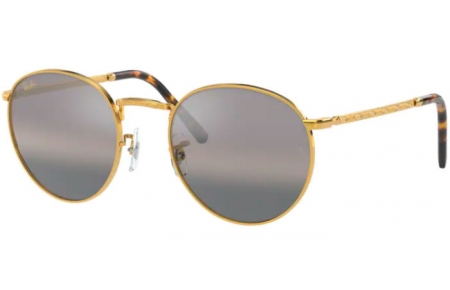 Gafas de Sol - Ray-Ban® - Ray-Ban® RB3637 NEW ROUND - 9196G3 LEGEND GOLD // CLEAR GRADIENT DARK GREY POLARIZED