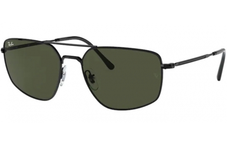 Gafas de Sol - Ray-Ban® - Ray-Ban® RB3666 - 002/31 BLACK // GREEN