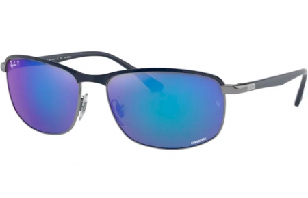 Gafas de Sol - Ray-Ban® - Ray-Ban® RB3671CH - 92044L BLUE ON GUNMETAL // GREY MIRROR BLUE POLARIZED