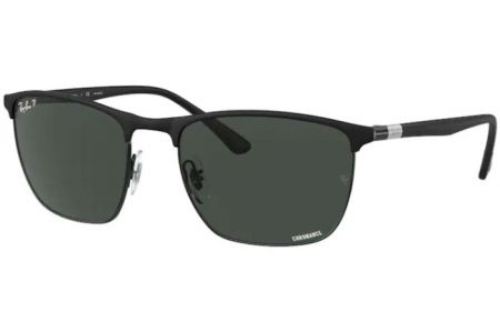 Gafas de Sol - Ray-Ban® - Ray-Ban® RB3686 - 186/K8 MATTE BLACK ON BLACK // DARK GREY POLARIZED