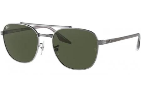 Sunglasses - Ray-Ban® - Ray-Ban® RB3688 - 004/31 GUNMETAL // GREEN