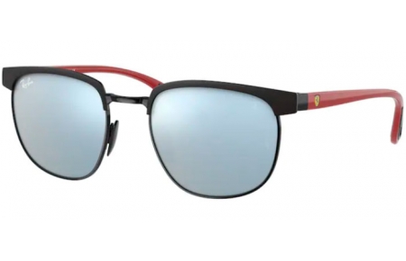 Gafas de Sol - Ray-Ban® - Ray-Ban® RB3698M - F04130 MATTE BLACK ON BLACK // LIGHT GREEN MIRROR SILVER