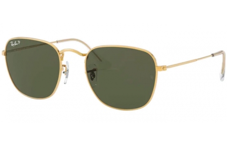 Gafas de Sol - Ray-Ban® - Ray-Ban® RB3857 FRANK - 919658 SHINY LEGEND GOLD // GREEN POLARIZED