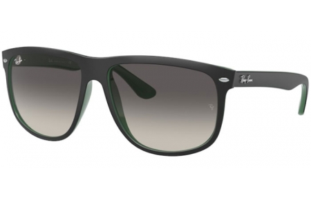 Gafas de Sol - Ray-Ban® - Ray-Ban® RB4147 BOYFRIEND - 656811 MATTE BLACK ON GREEN // GREY GRADIENT