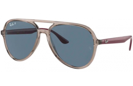 Gafas de Sol - Ray-Ban® - Ray-Ban® RB4376 - 65722V TRANSPARENT GREY // DARK BLUE POLARIZED