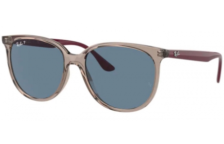 Gafas de Sol - Ray-Ban® - Ray-Ban® RB4378 - 65722V TRANSPARENT GREY // DARK BLUE POLARIZED