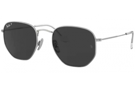 Lunettes de soleil - Ray-Ban® - Ray-Ban® RB8148 HEXAGONAL - 920948 SILVER // BLACK POLARIZED