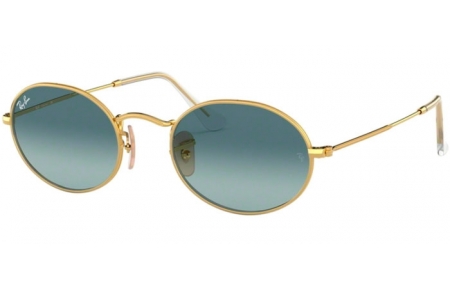 Gafas de Sol - Ray-Ban® - Ray-Ban® RB3547 OVAL - 001/3M GOLD // BLUE GRADIENT GREY