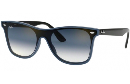 Gafas de Sol - Ray-Ban® - Ray-Ban® RB4440N BLAZE WAYFARER - 64170S BLUE DEMISHINY // CLEAR GRADIENT GREEN GRADIENT GREY