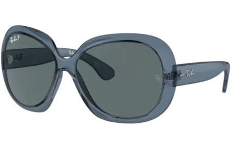 Gafas de Sol - Ray-Ban® - Ray-Ban® RB4098 JACKIE OHH II - 659281 TRANSPARENT BLUE // DARK GREY POLARIZED