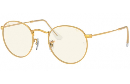 Gafas de Sol - Ray-Ban® - Ray-Ban® RB3447 ROUND METAL - 9196BL LEGEND GOLD // PHOTOCROMIC GREY BLUE LIGHT FILTER