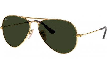 Gafas de Sol - Ray-Ban® - Ray-Ban® RB3025 AVIATOR LARGE METAL - 181 GOLD // DARK GREEN