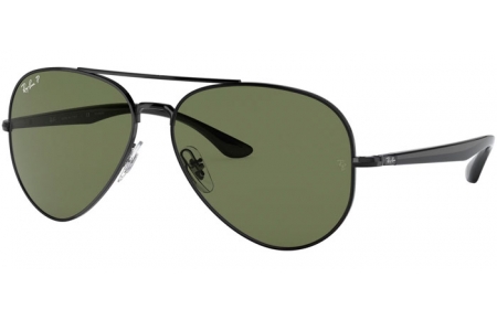 Sunglasses - Ray-Ban® - Ray-Ban® RB3675 - 002/58 BLACK // GREEN POLARIZED