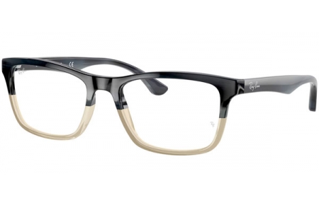 Monturas - Ray-Ban® - RX5279 - 5540 GREY HORN GRADIENT TRANSPARENT GREY