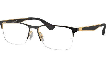 Monturas - Ray-Ban® - RX6335 - 2890 GOLD TOP ON BLACK