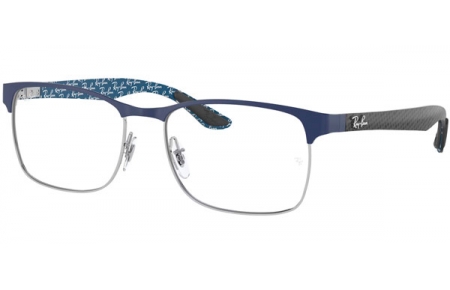 Monturas - Ray-Ban® - RX8416 - 3016 SILVER ON TOP MATTE BLUE