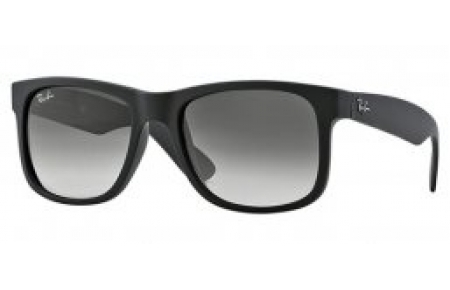 Gafas de Sol - Ray-Ban® - Ray-Ban® RB4165 JUSTIN - 601/8G RUBBER BLACK // GREY GRADIENT