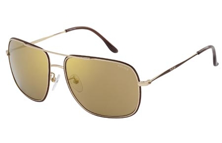 Gafas de Sol - Police - S8638 - H12X GOLD BROWN // GOLD MIRROR