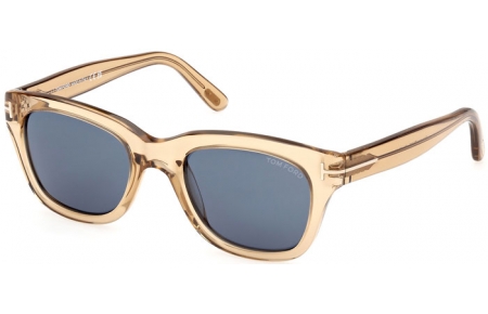 Gafas de Sol - Tom Ford - SNOWDON FT0237 - 45V  SHINY LIGHT BROWN // BLUE