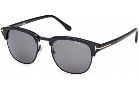 Gafas de Sol - Tom Ford - HENRY FT0248 - 01D  SHINY BLACK // GREY POLARIZED