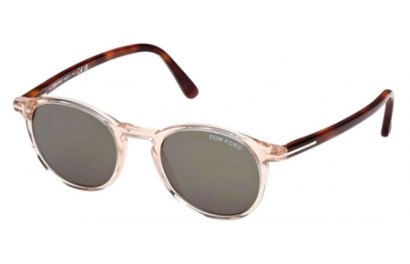 Gafas de Sol - Tom Ford - ANDREA-02 FT0539 - 45N  SHINY LIGHT BROWN // GREEN