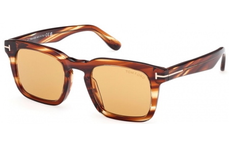 Gafas de Sol - Tom Ford - DAX FT0751 - 53E  STRIPED BROWN // BROWN