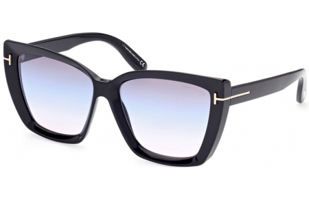 Gafas de Sol - Tom Ford - SCARLET-02 FT0920 - 01B  SHINY BLACK // GREY GRADIENT