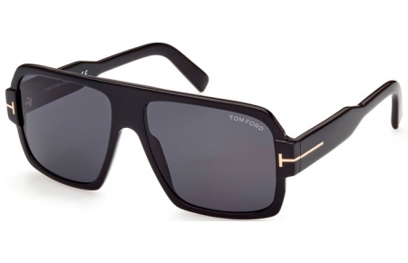 Gafas de Sol - Tom Ford - CAMDEN FT0933 - 01A  SHINY BLACK // GREY