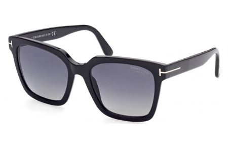 Gafas de Sol - Tom Ford - SELBY FT0952  - 01D  SHINY BLACK // GREY POLARIZED