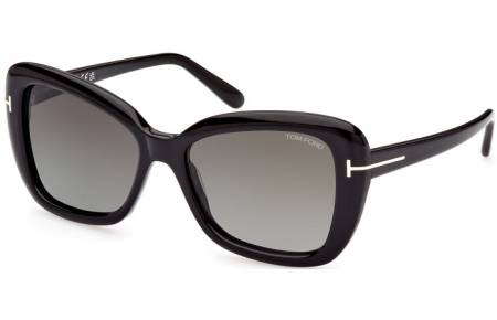 Gafas de Sol - Tom Ford - MAEVE FT1008 - 01B  SHINY BLACK // GREY GRADIENT