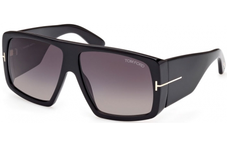 Gafas de Sol - Tom Ford - RAVEN FT1036 - 01B  SHINY BLACK // GREY GRADIENT