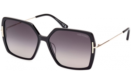 Gafas de Sol - Tom Ford - JOANNA FT1039 - 01B  SHINY BLACK // GREY GRADIENT