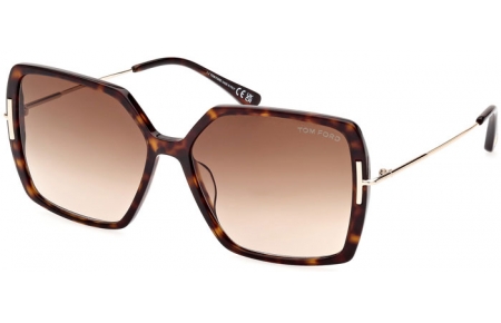 Sunglasses - Tom Ford - JOANNA FT1039 - 52F  DARK HAVANA // BROWN GRADIENT