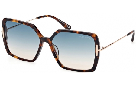 Gafas de Sol - Tom Ford - JOANNA FT1039 - 52P  DARK HAVANA // GREEN GRADIENT