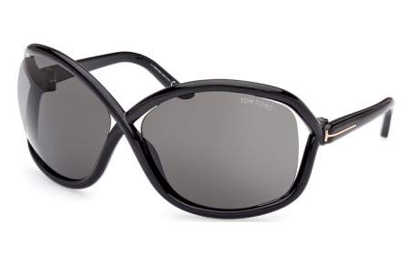 Gafas de Sol - Tom Ford - BETTINA FT1068 - 01A  SHINY BLACK // GREY