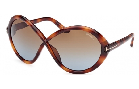 Gafas de Sol - Tom Ford - JADA FT1070 - 53F  LIGHT HAVANA // BROWN GRADIENT