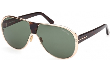 Gafas de Sol - Tom Ford - VINCENZO FT1072 - 28N  SHINY GOLD // GREEN