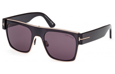 Gafas de Sol - Tom Ford - EDWIN FT1073 - 01A  SHINY BLACK // GREY