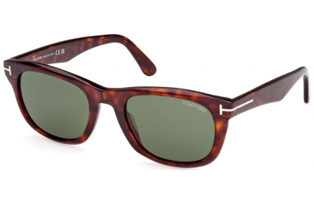 Gafas de Sol - Tom Ford - KENDEL FT1076 - 54N  HAVANA RED // GREEN