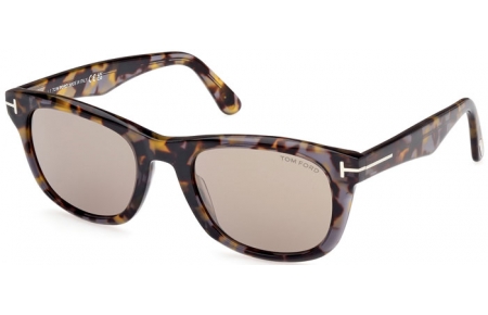 Gafas de Sol - Tom Ford - KENDEL FT1076 - 55L  HAVANA MULTICOLOR // ROVIEX MIRROR