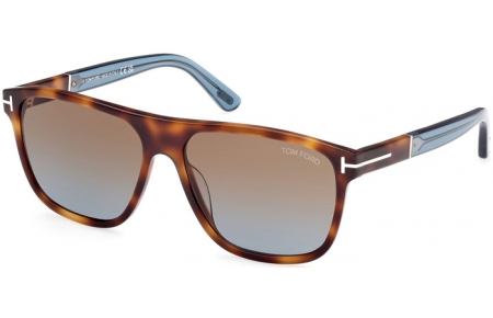 Sunglasses - Tom Ford - FRANCES FT1081 - 53F  LIGHT HAVANA // BROWN GRADIENT