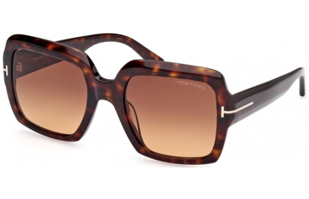 Gafas de Sol - Tom Ford - KAYA FT1082 - 52F  DARK HAVANA // BROWN GRADIENT