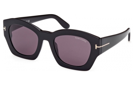 Gafas de Sol - Tom Ford - GUILLIANA FT1083 - 01A  SHINY BLACK // GREY