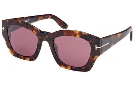 Gafas de Sol - Tom Ford - GUILLIANA FT1083 - 52T  DARK HAVANA // BURGUNDY GRADIENT