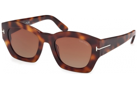 Gafas de Sol - Tom Ford - GUILLIANA FT1083 - 53F  HAVANA // BROWN GRADIENT