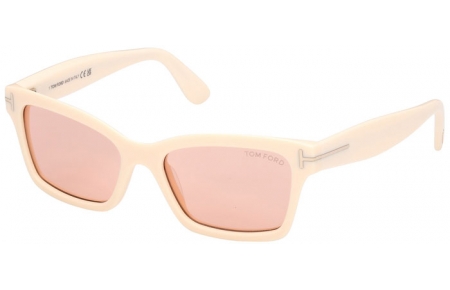 Gafas de Sol - Tom Ford - MIKEL FT1085 - 25Z  IVORY // VIOLET MIRROR