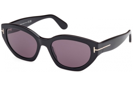 Gafas de Sol - Tom Ford - PENNY FT1086 - 01A  SHINY BLACK // GREY